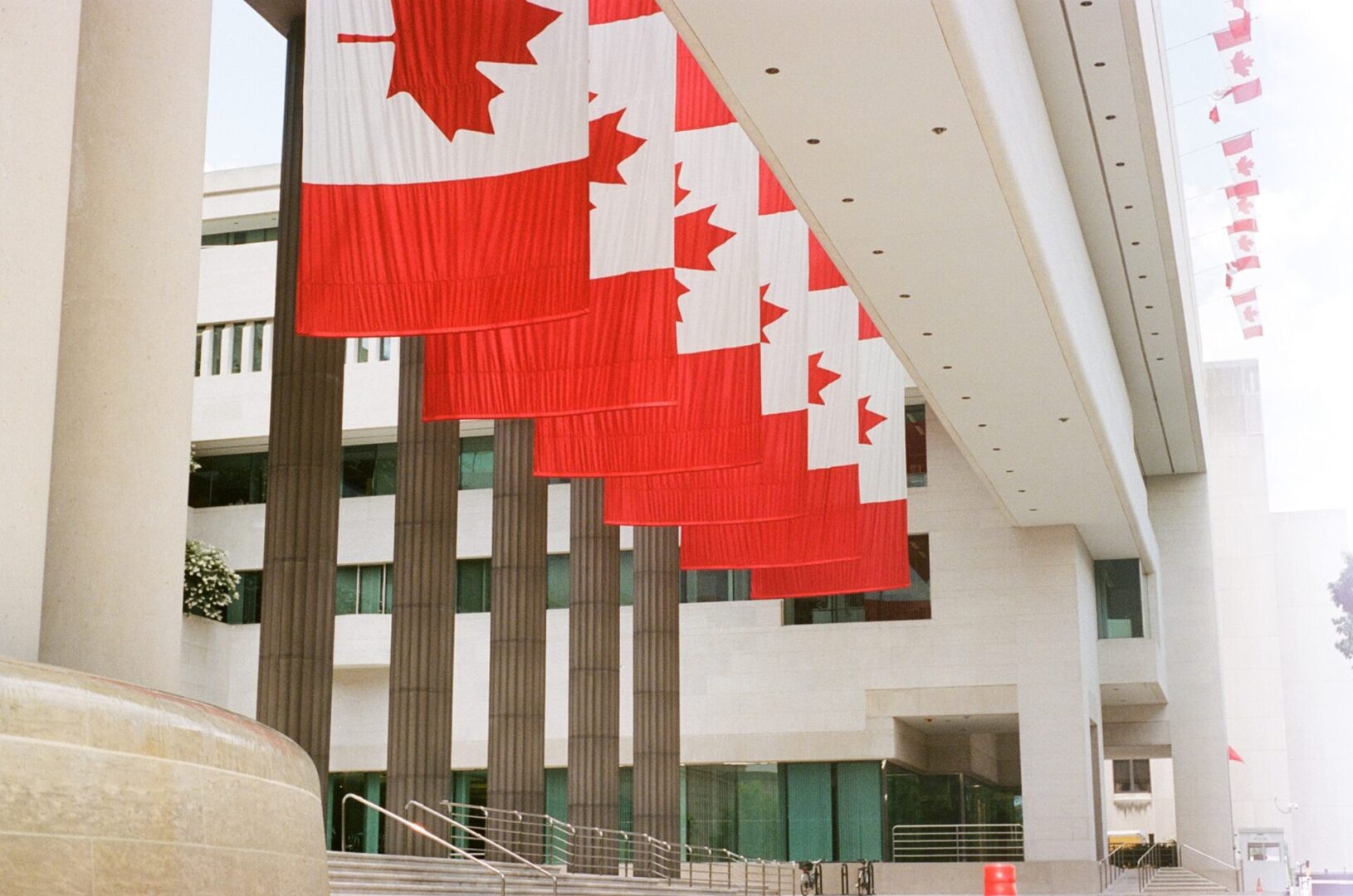 Canadian flags